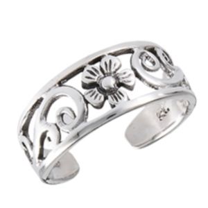 Jewelry | Flower Toe Ring 925 Sterling Silver | Poshmark